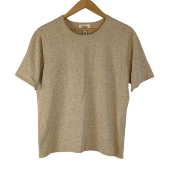 NWT Deadstock Talbots Light Brown Crew Neck Sweater l Size Large - Picture 1 of 6